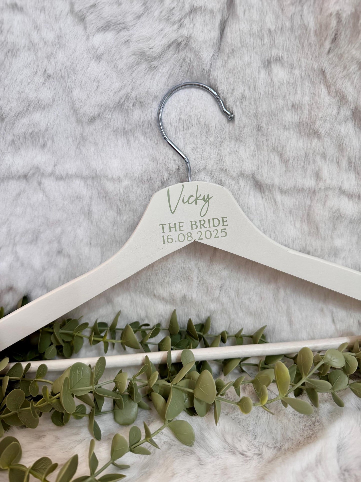 Personalised Bridal Hangers | Bridesmaid | Bride | Dress Hanger | Wedding Day | Hanger | Decal