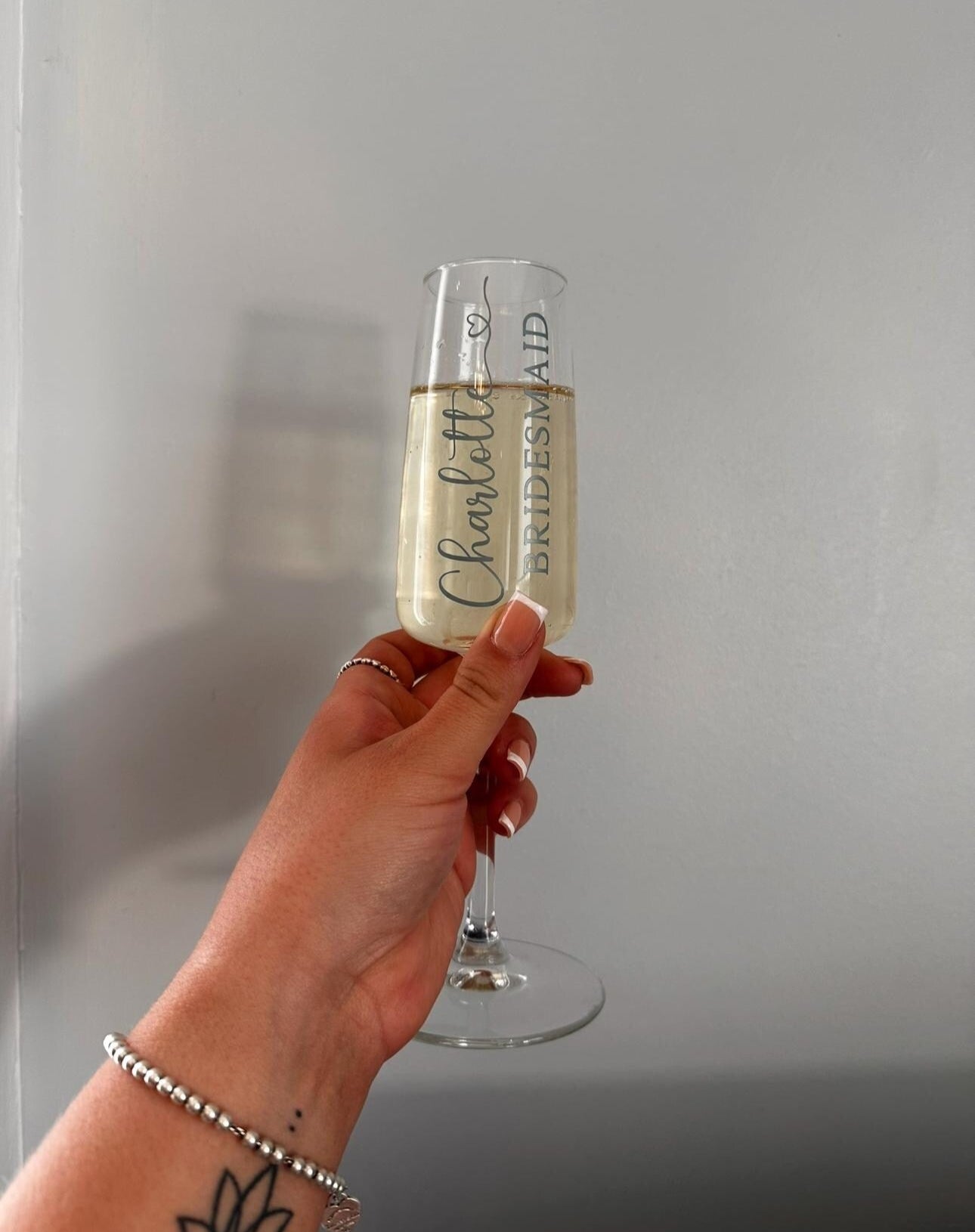 Wedding flutes, Personalised champagne flute, Wedding glasses