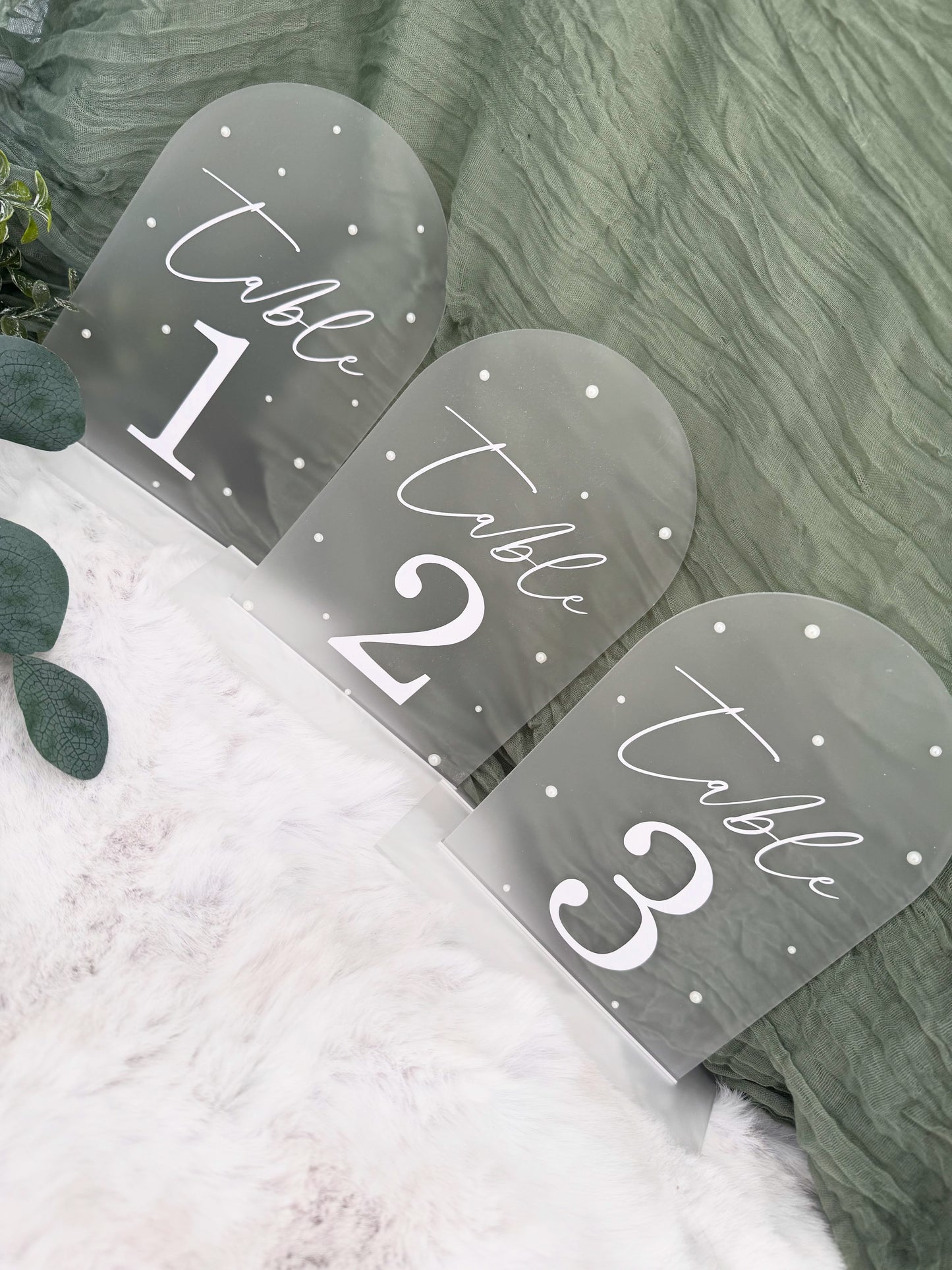 Pearl Table numbers