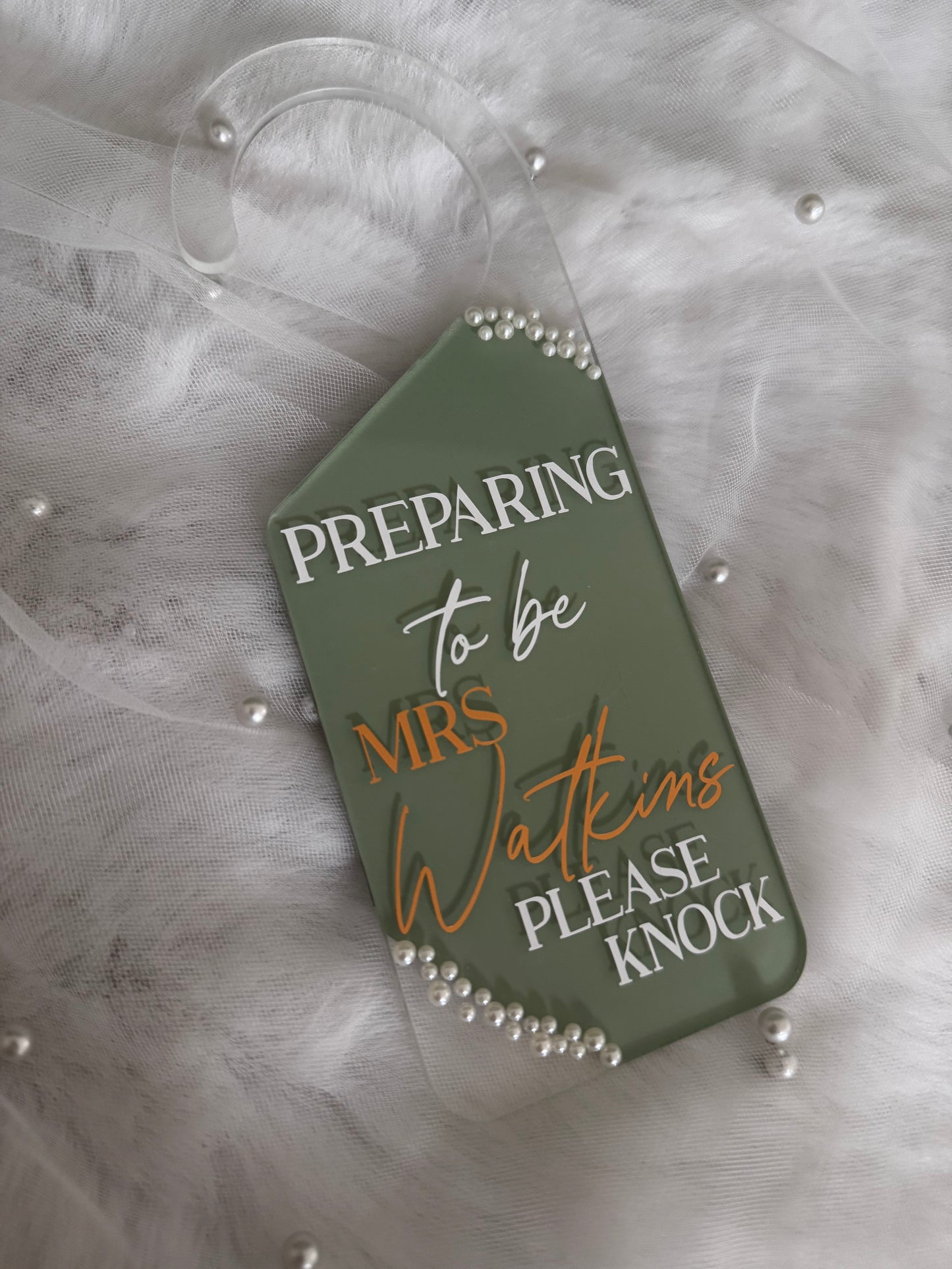 Preparing to be door hanger