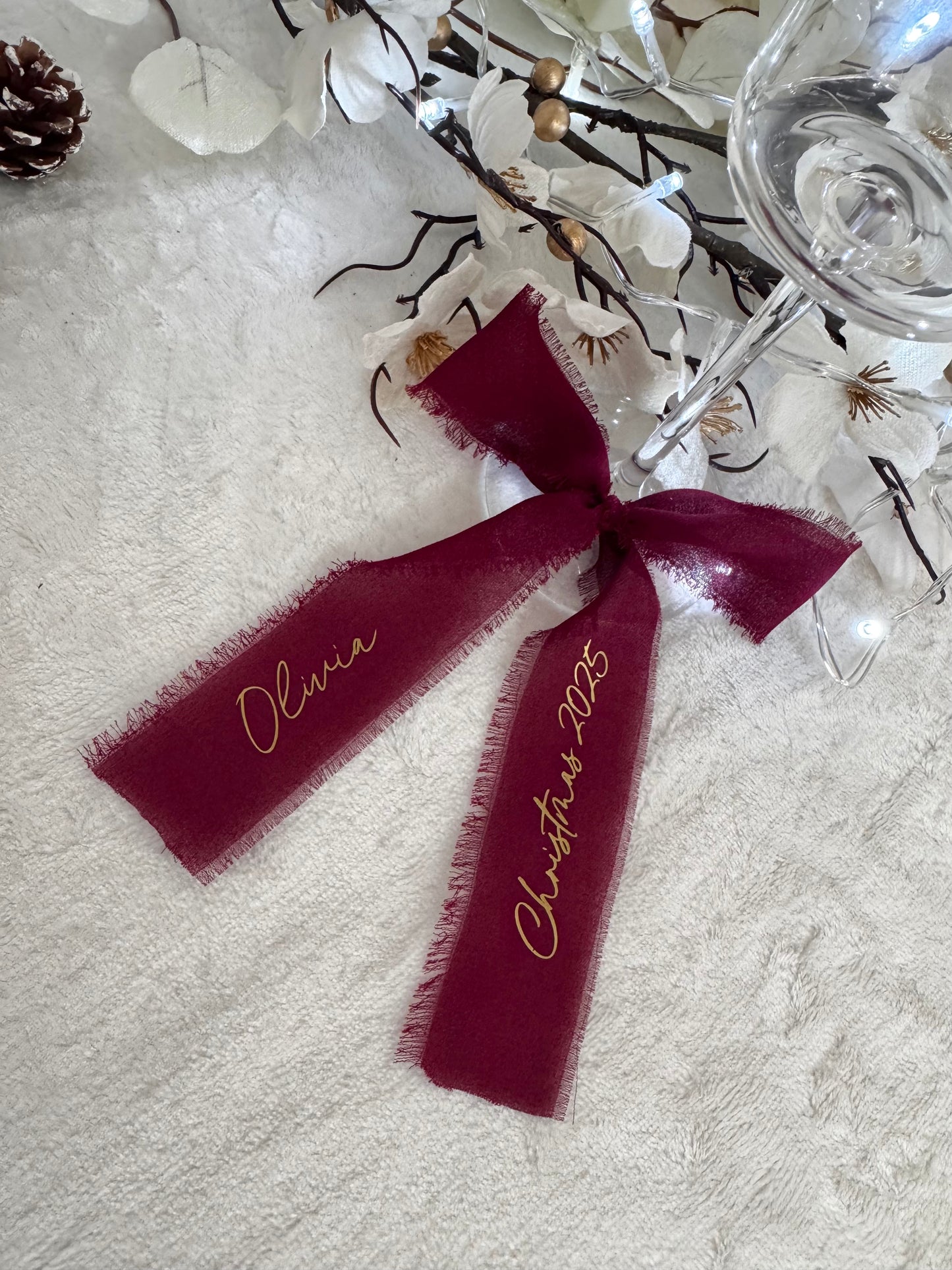 Personalised Chiffon Ribbon