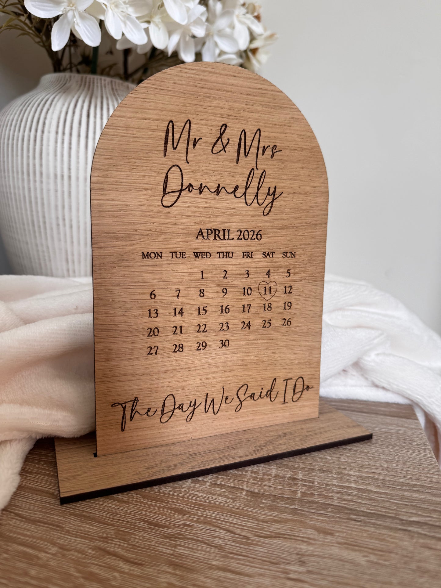 Wedding calendar gift