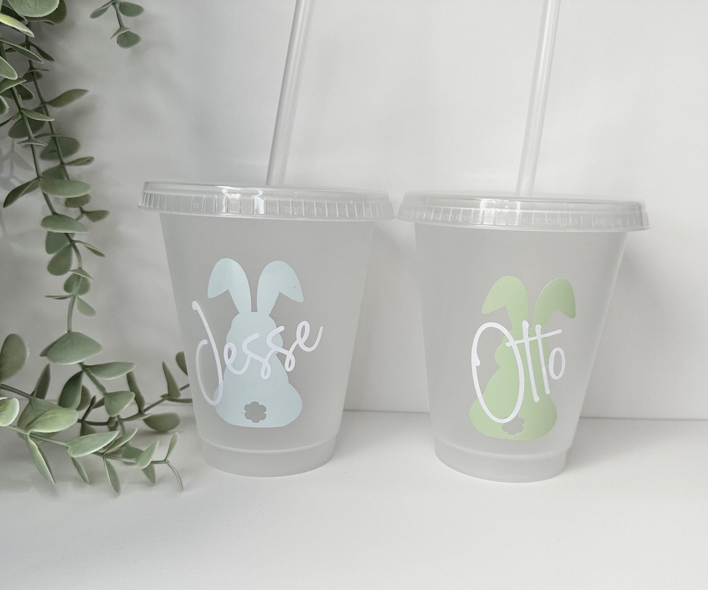 Children’s Easter cold cup | With lid and straw | Easter Bunny | Easter Gifts
