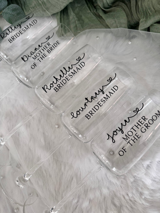 Wedding flutes, Personalised champagne flute, Wedding glasses