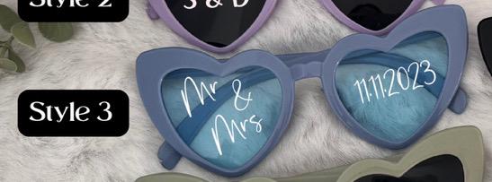 Wedding sunglasses, wedding photo prop, wedding day, memento
