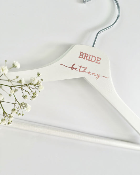 Personalised bridal hanger | hangers | bridesmaid | bride