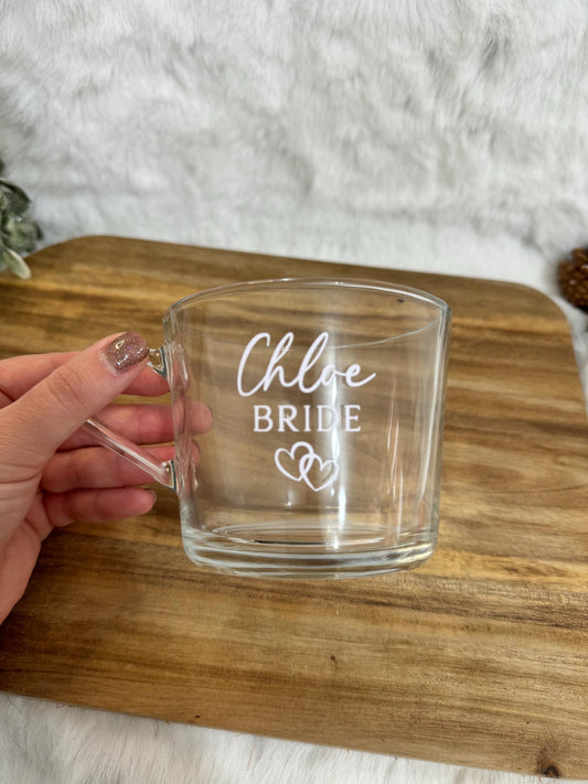 Personalised mugs for wedding morning | Wedding day | Wedding gift | Bridesmaids | Wedding Party