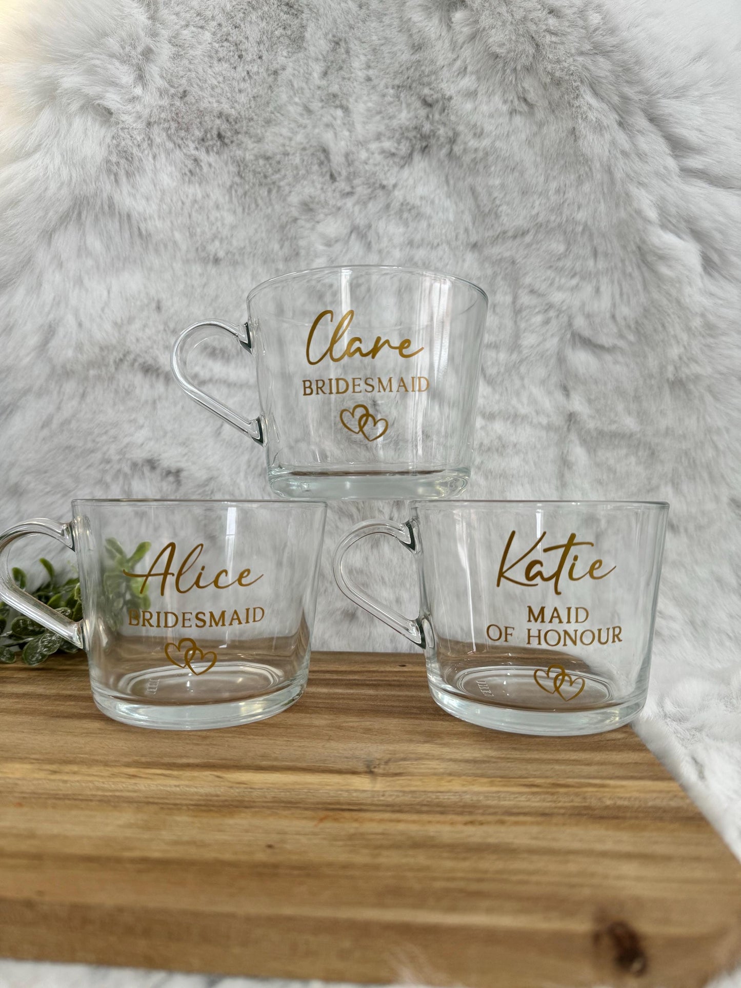 Personalised mugs for wedding morning | Wedding day | Wedding gift | Bridesmaids | Wedding Party
