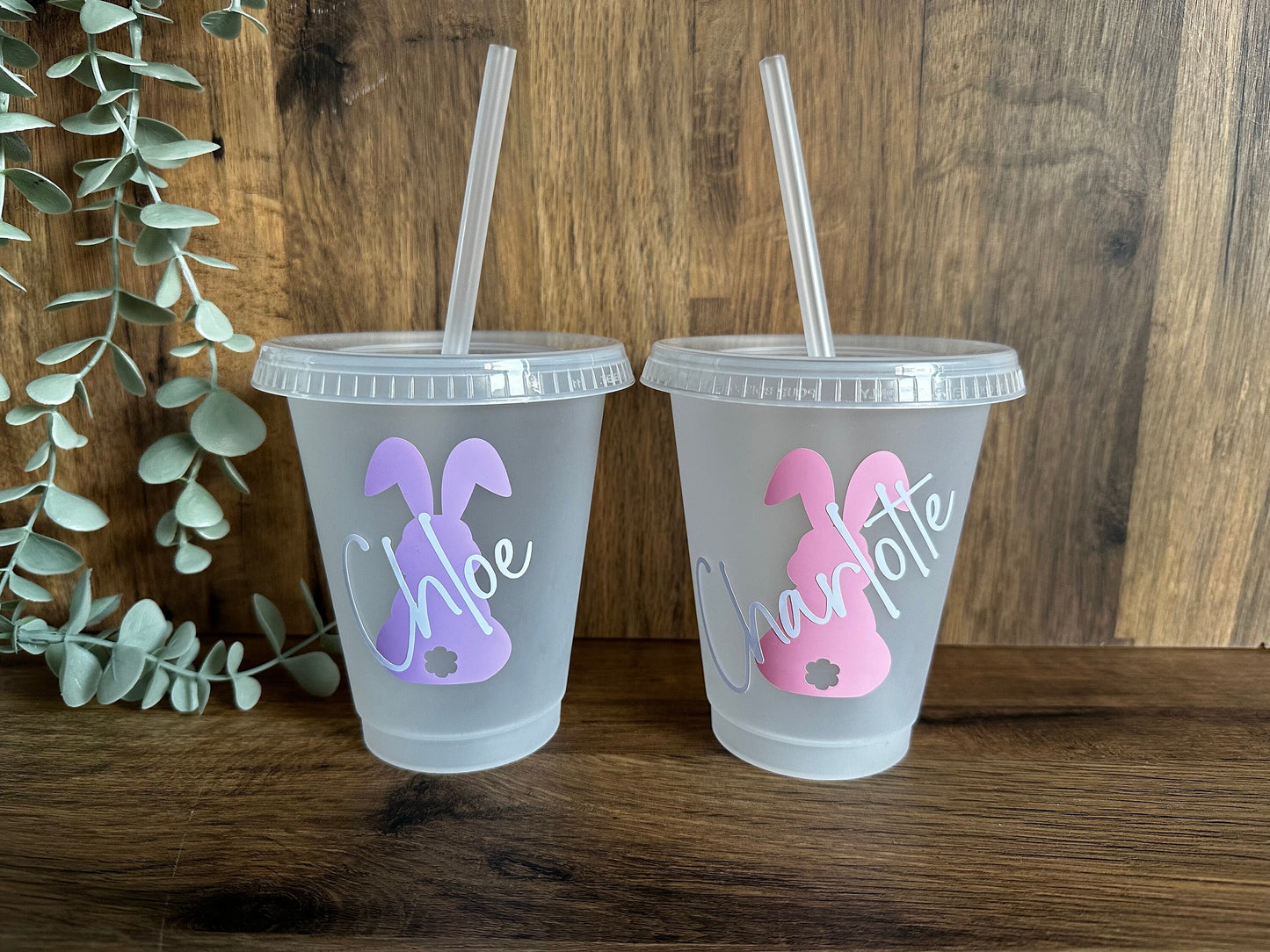 Children’s Easter cold cup | With lid and straw | Easter Bunny | Easter Gifts