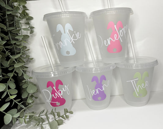 Children’s Easter cold cup | With lid and straw | Easter Bunny | Easter Gifts