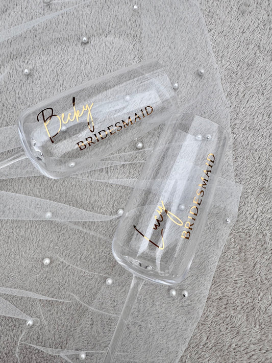 Wedding flutes, Personalised champagne flute, Wedding glasses