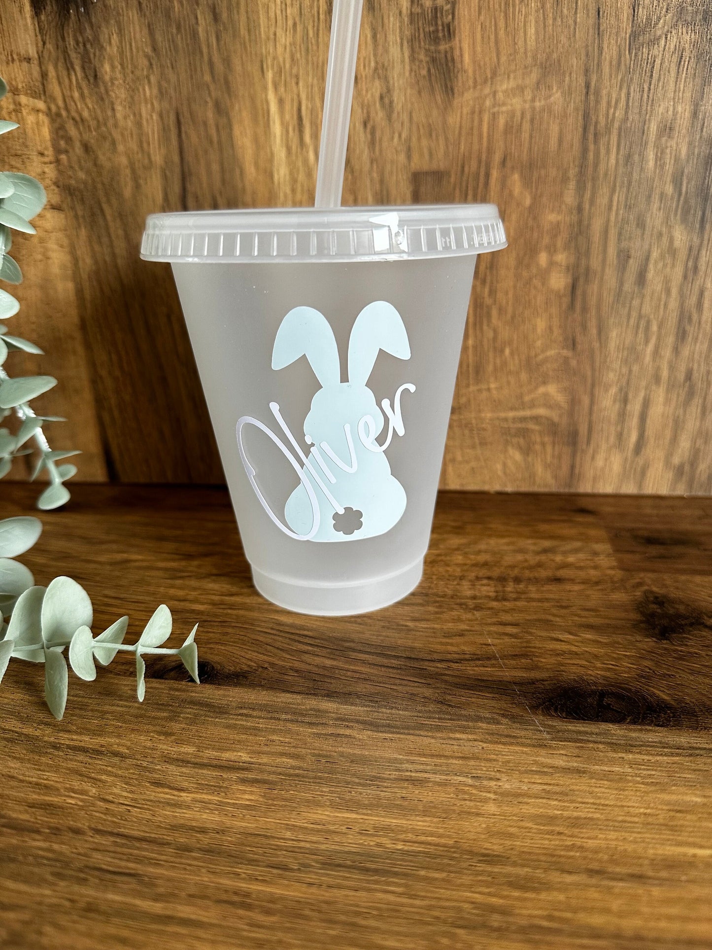 Children’s Easter cold cup | With lid and straw | Easter Bunny | Easter Gifts