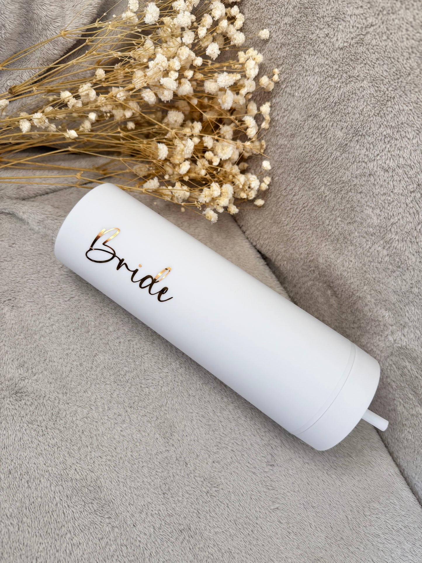 Skinny white cold cup