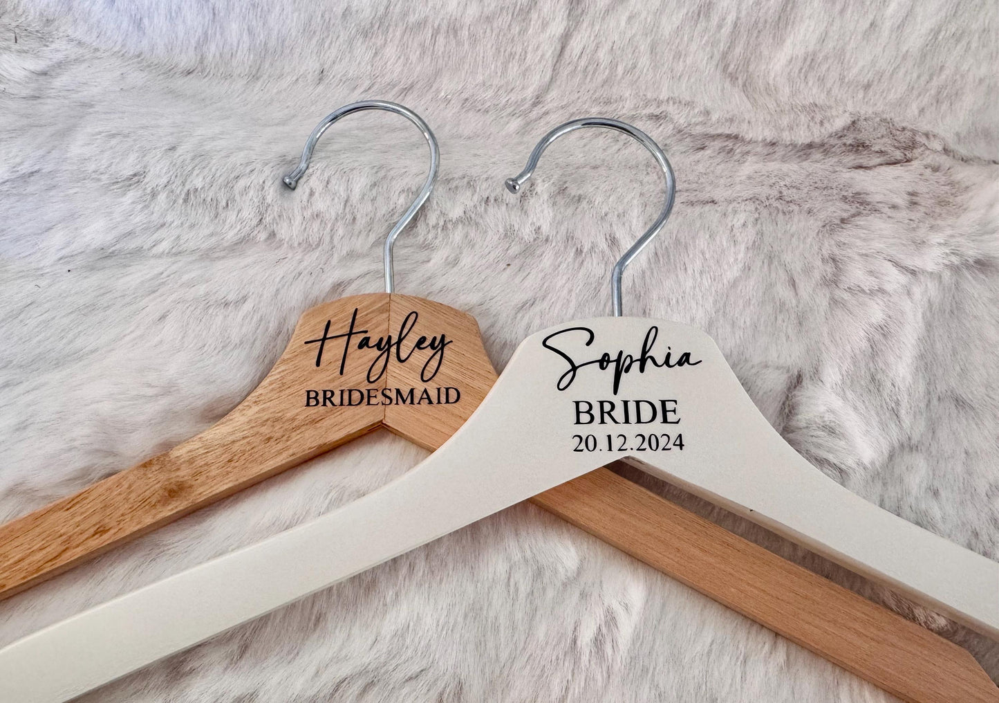 Personalised Bridal Hangers | Bridesmaid | Bride | Dress Hanger | Wedding Day | Hanger | Decal