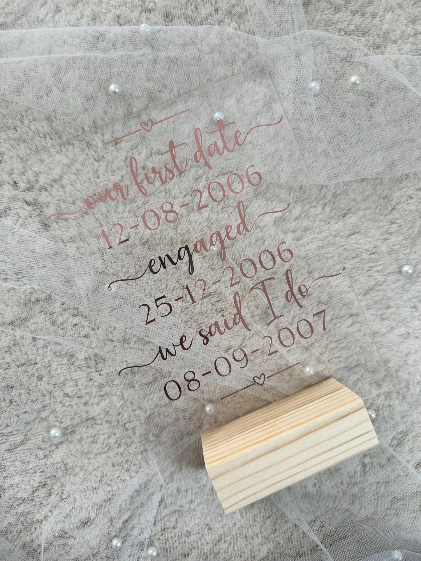 Personalised wedding gift | Acrylic plaque | Anniversary Gift
