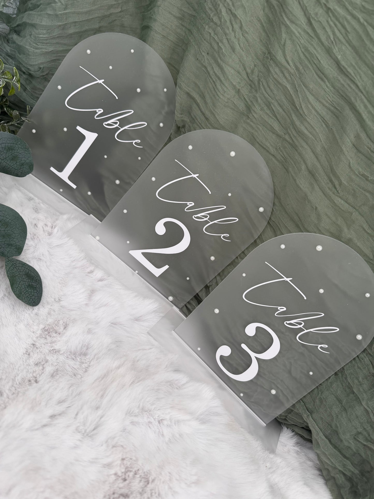 Pearl Table numbers