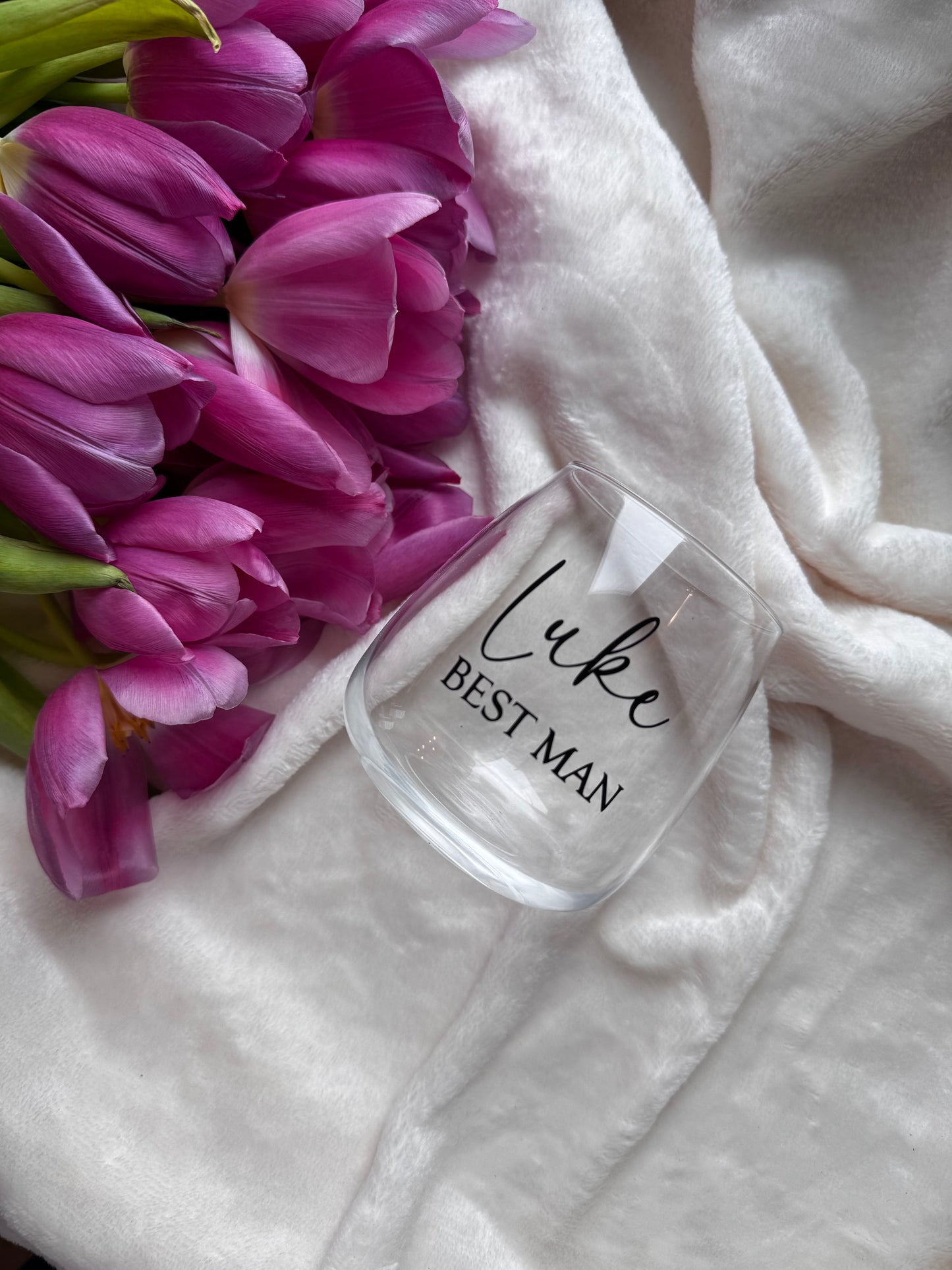 Men’s whiskey glass, groom, best man
