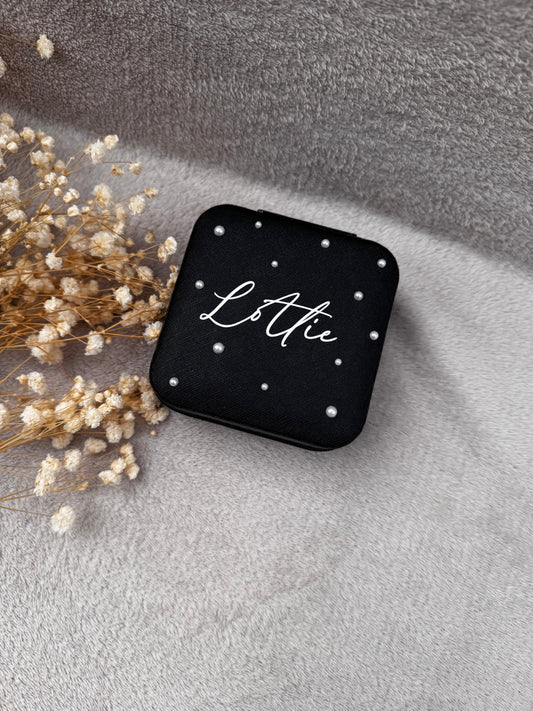 Personalised pearl jewellery box