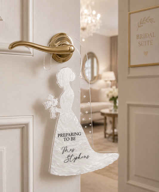 Bride door hanger