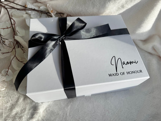 Bridesmaid Gift Box, Maid of honour, Bridesmaid proposal | Gift Box | Decals | Wedding gift