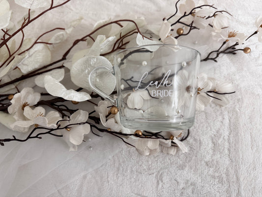 Pearl bridal party mug