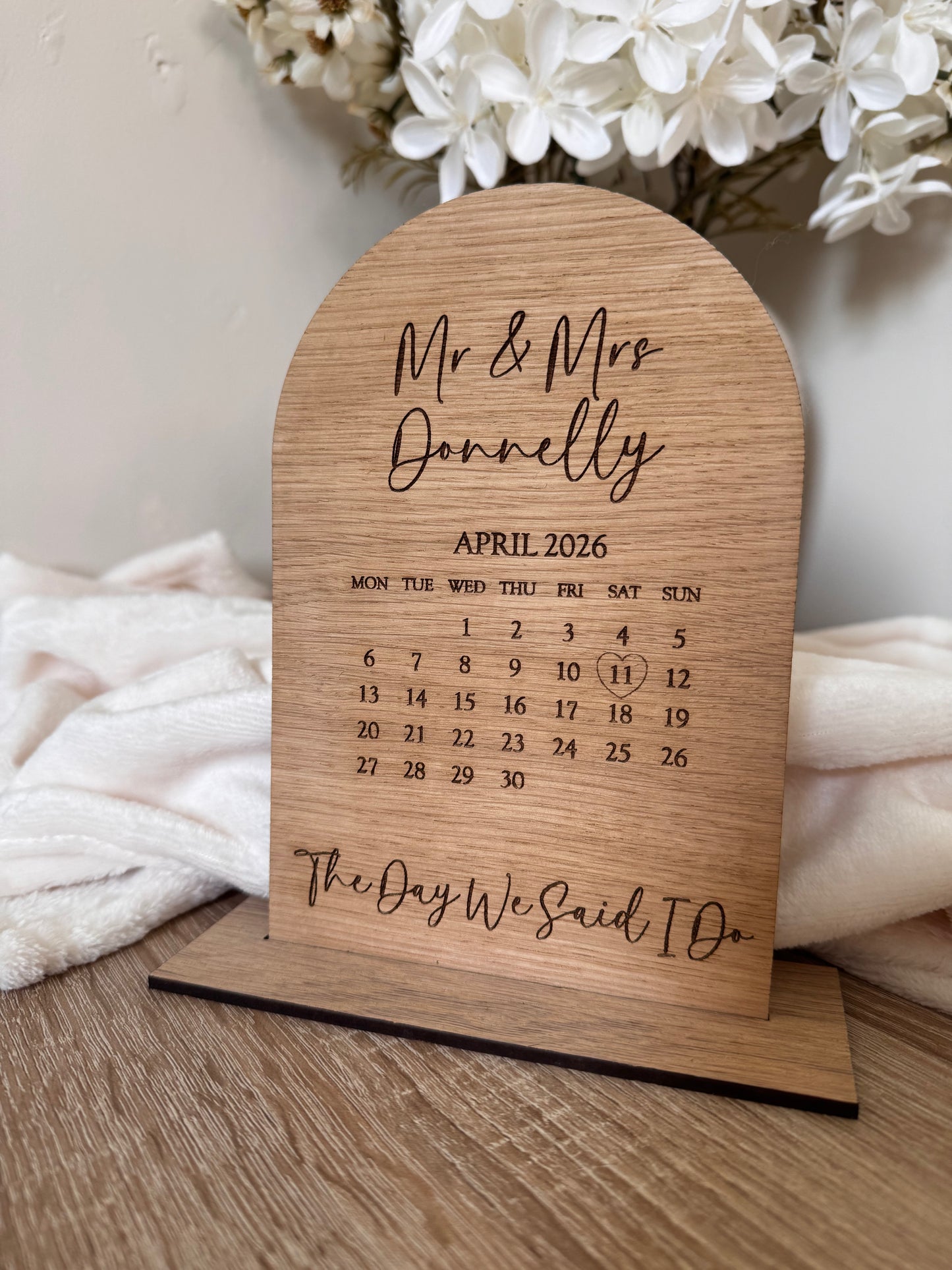 Wedding calendar gift