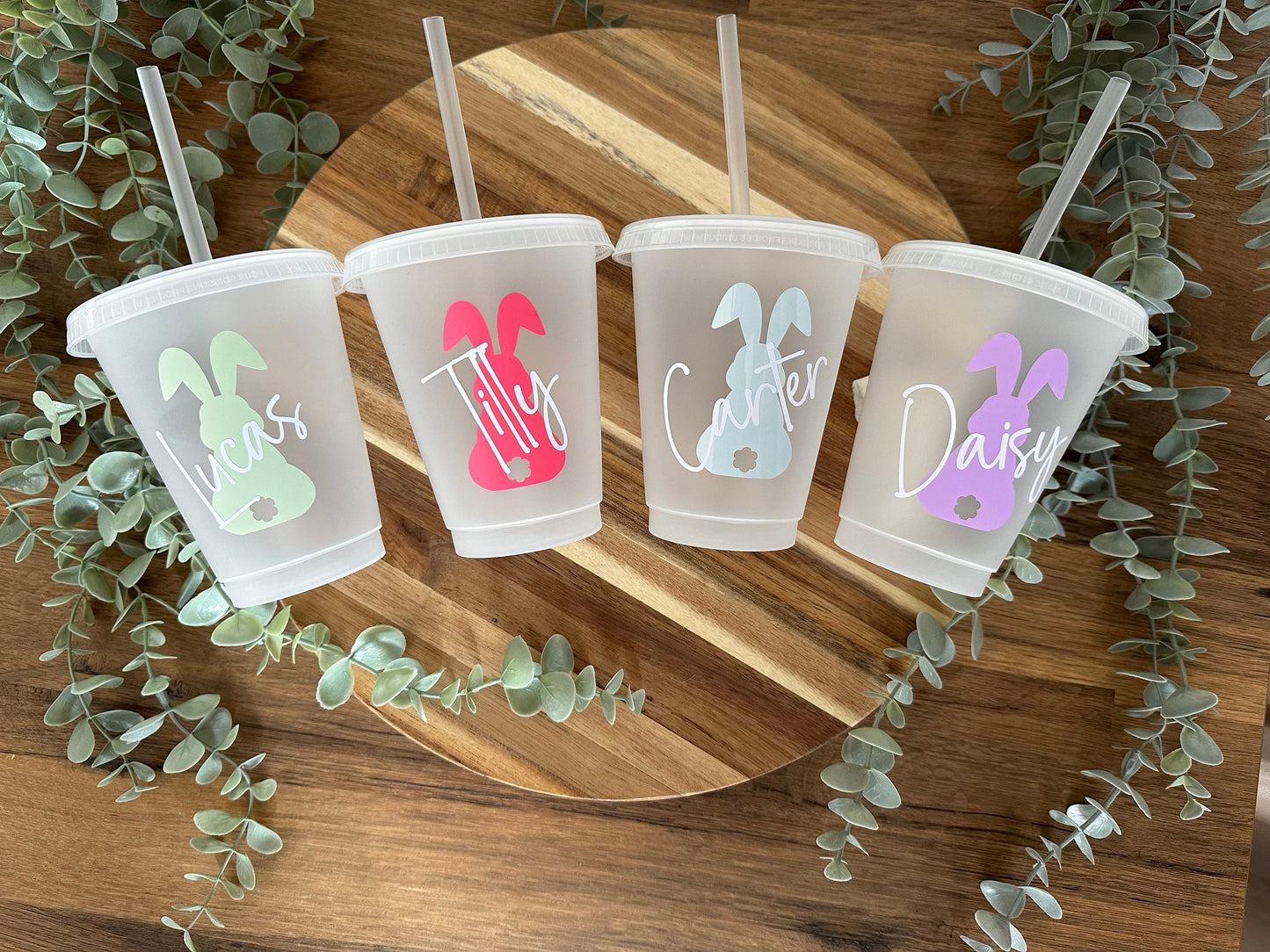 Children’s Easter cold cup | With lid and straw | Easter Bunny | Easter Gifts