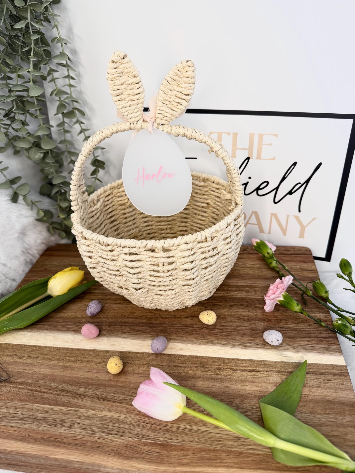 Personalised Easter Basket | Easter Decor | Easter Egg Hunt