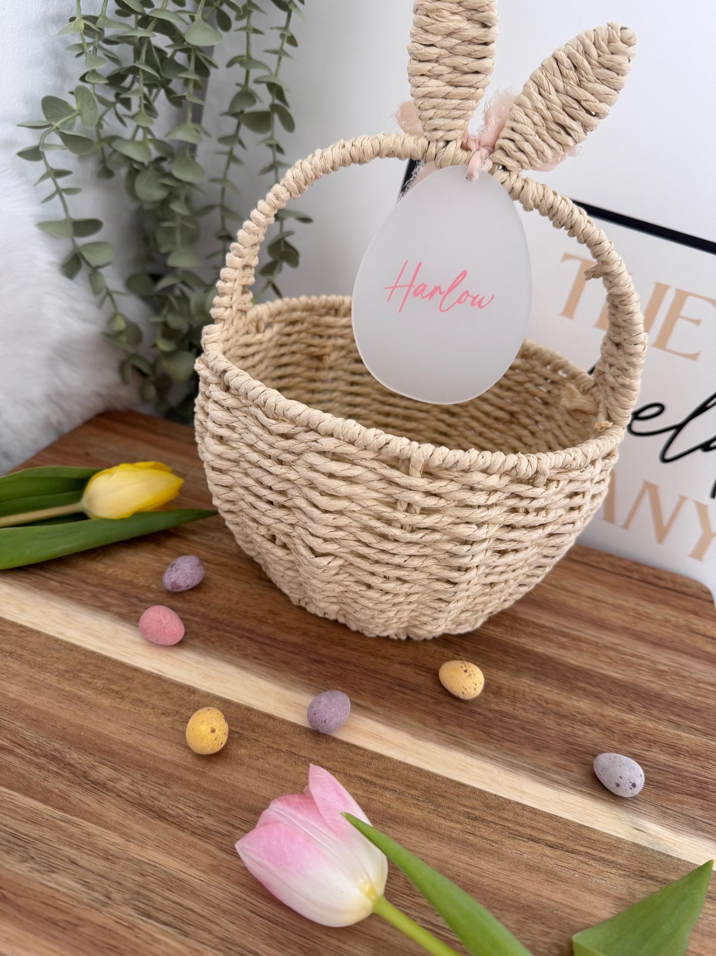 Personalised Easter Basket | Easter Decor | Easter Egg Hunt