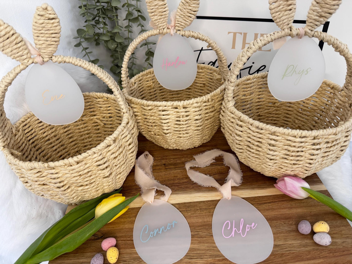 Personalised Easter Basket | Easter Decor | Easter Egg Hunt