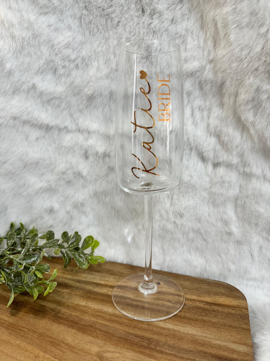 Wedding flutes, Personalised champagne flute, Wedding glasses