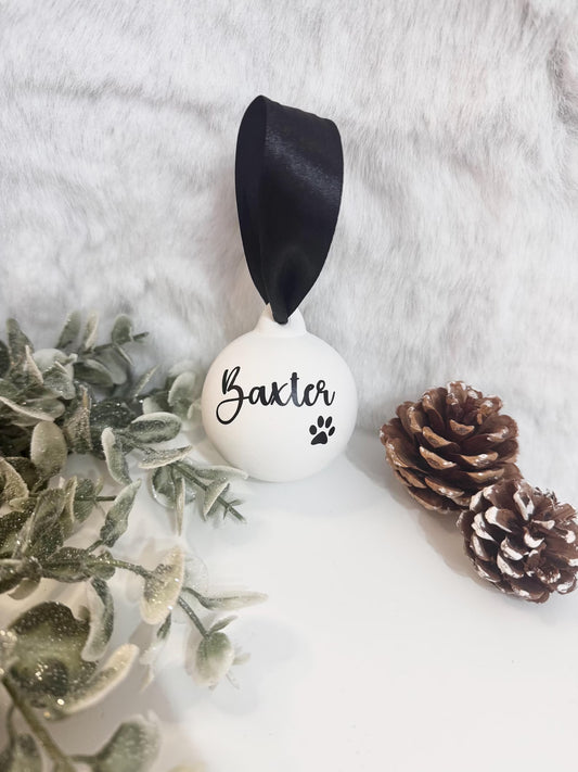 Personalised Ceramic Pet Bauble