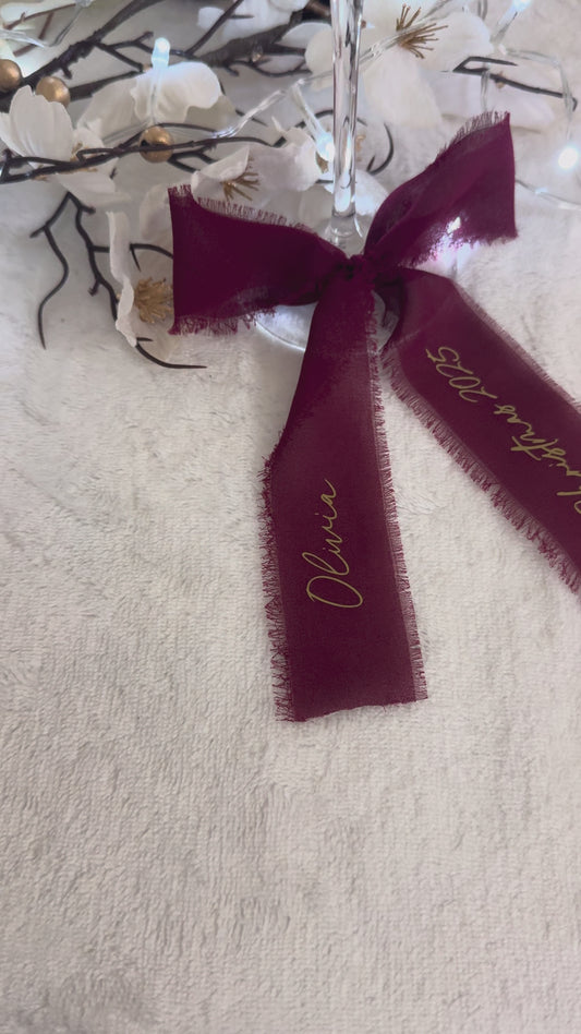 Personalised Chiffon Ribbon